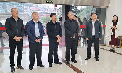福建省政協(xié)副主席、省工商聯(lián)主席王光遠(yuǎn)一行視察虹潤(rùn)公司